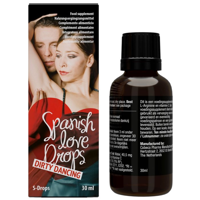 Afrodisiac Unisex Cobeco "Spanish Love Drops Dirty Dancing" 30 ml##