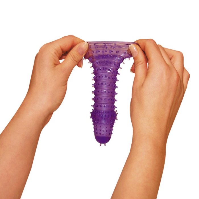 Prelungitor Penis Seven Creation »Super Stretch« 14,5 cm - Violet - vedere laterala