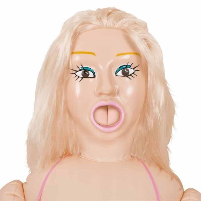 Papusa Gonflabila NMC "Bridget Big Boob" 160 cm - Natural##