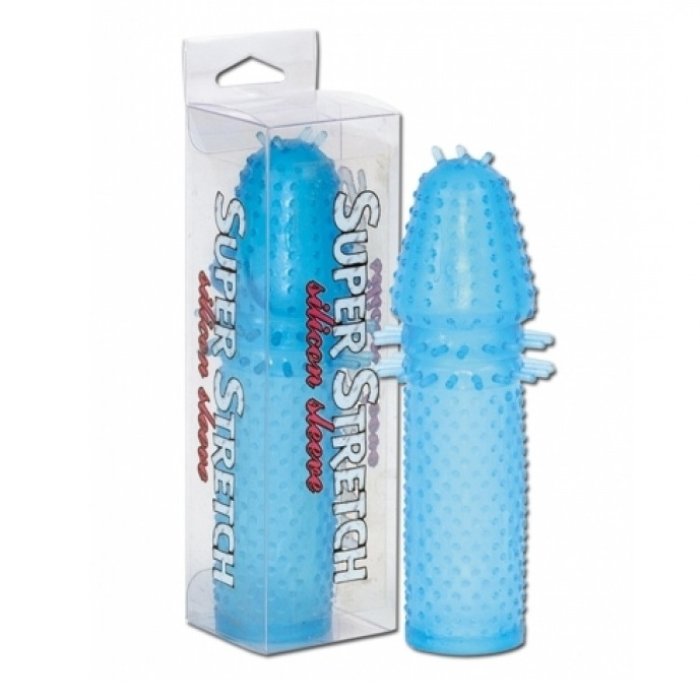 Prelungitor Penis Seven Creations »Super Stretch« 15 cm - Albastru
