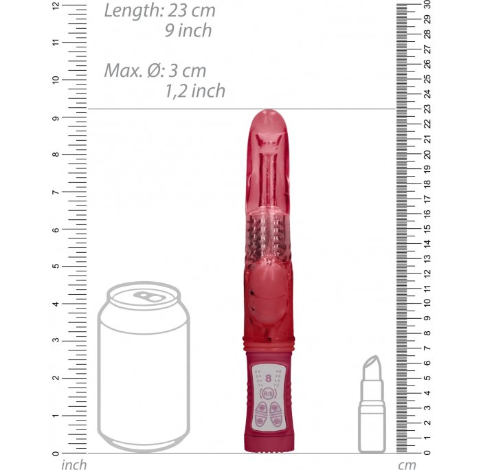 Vibrator Shots Toys »Delfin« 23 cm - Rosu
