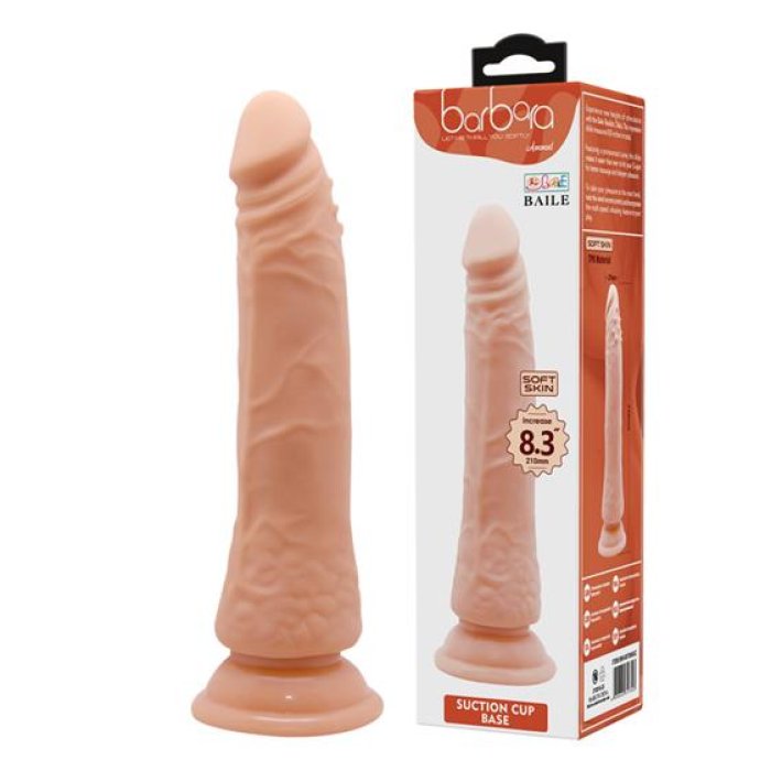 Dildo Realistic Lybaile "Barbara" 20 cm - Natural - vedere frontala