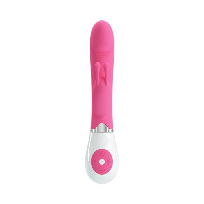 Vibrator iepuras Pretty Love, stimulare vaginala si clitoridiana, 30 vibratii, roz, [ 20,5 cm x 3,4 cm ]#