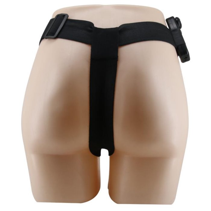 Strapon Femei cu Dildo Dublu, Baile, TPR, 16 cm - accesorii incluse