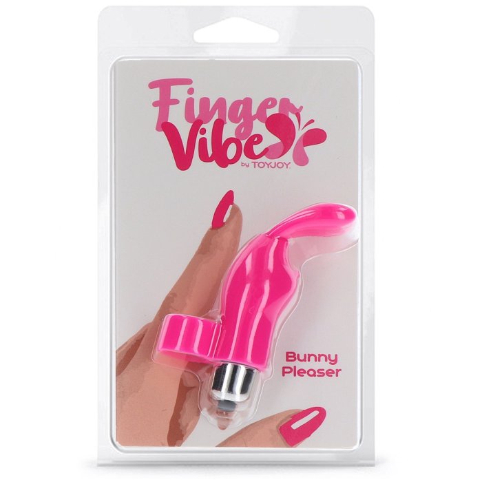 Vibrator pentru Deget ToyJoy »Bunny Pleaser« 9 cm - Roz