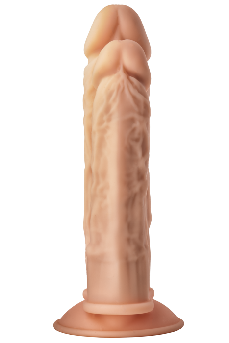 Dildo Dublu Dream Toys  "Real Love" 19,5 cm - Natural##