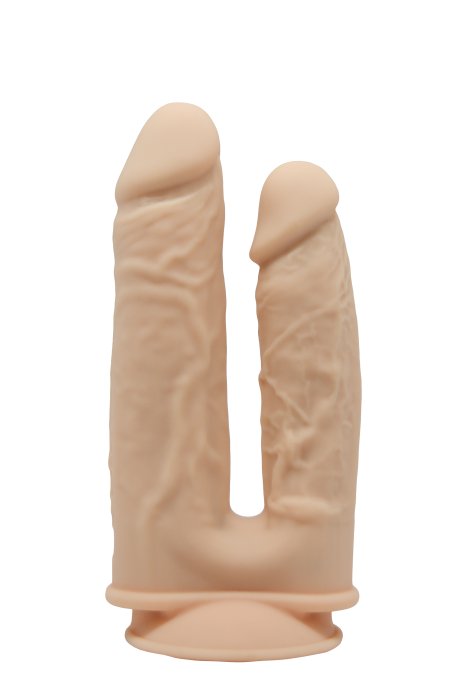 Dildo Dublu Dream Toys "Real Love" 19,5 cm - Natural