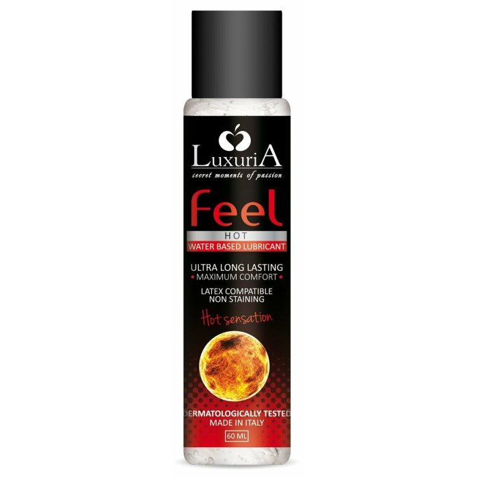 Lubrifiant Intim cu Incalzire, Hot Sensation, Luxuria Feel, 60ml - detaliu design