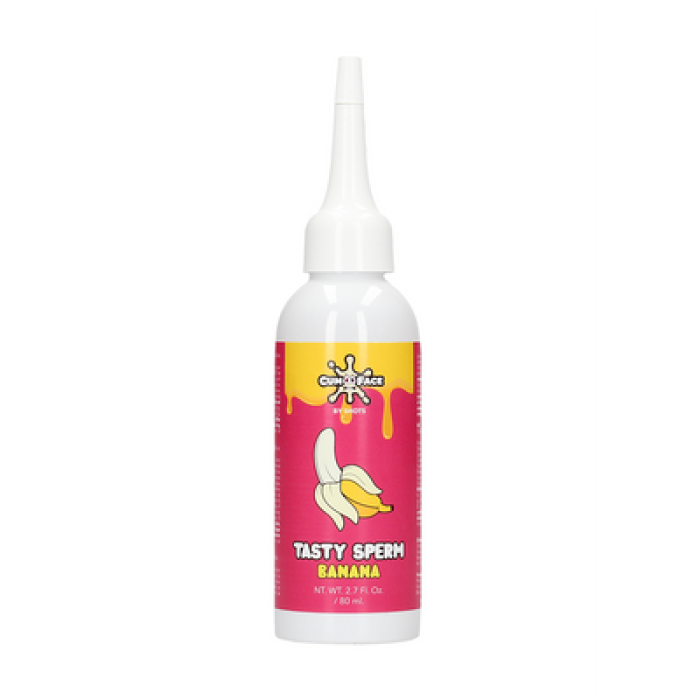Sperma Artificiala cu Aroma Banane, Tasty Sperm, 80 ml - vedere laterala