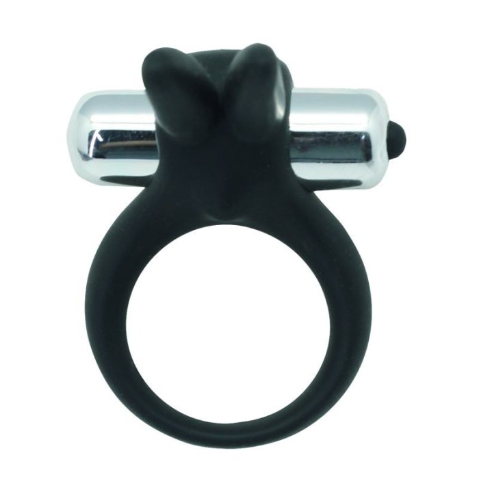 Inel cu Vibratii Toyz4Lovers "Rabbit" Negru - detaliu design