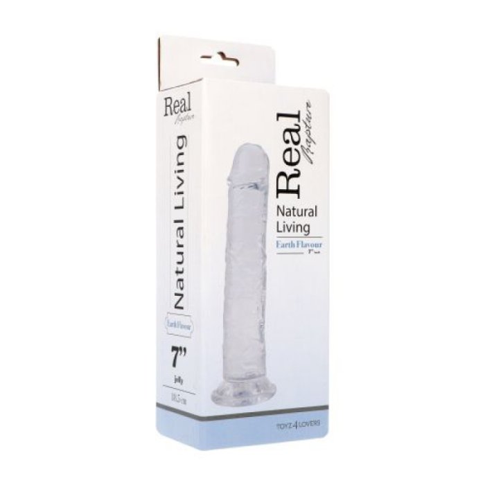 Dildo Transparent Toyz4Lovers "Real Rapture" 18,5 cm##