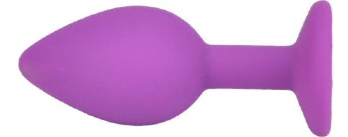 Plug Anal Loving Joy »Ewelled Silicone Butt Plug« 7,4 cm - Violet