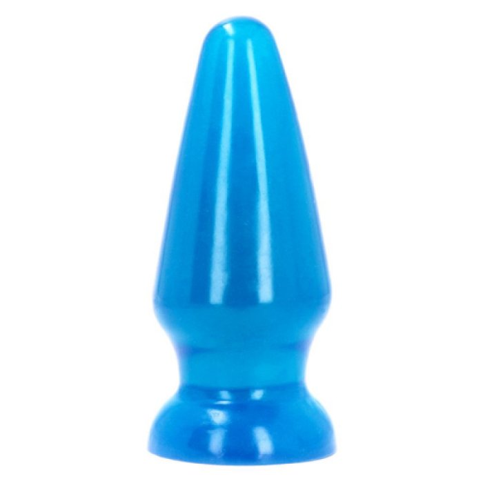 Butt Anal XXL Toyz4Lovers "Adamo Transparent" 19,5 cm - Albastru - detaliu finisaj