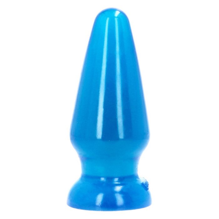 Butt Anal XXL Toyz4Lovers "Adamo Transparent" 19,5 cm - Albastru - accesorii incluse