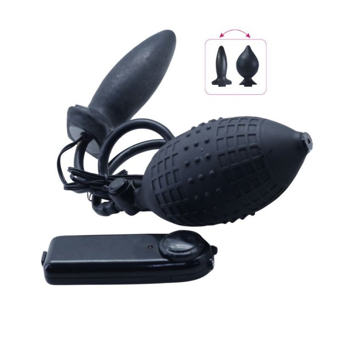 Vibrator Anal »Toyz4Lover« 11 cm - Negru
