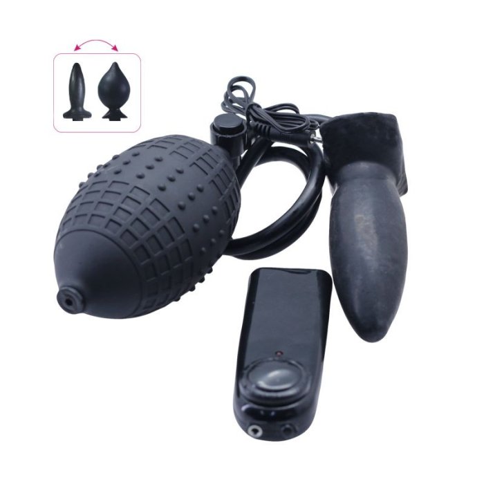 Vibrator Anal »Toyz4Lover« 11 cm - Negru