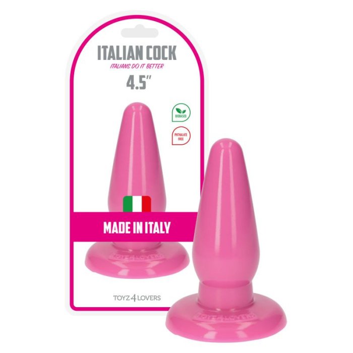 Butt Plug Toyz4Lovers "Ivo Pink" 14,5 cm - Roz - vedere frontala