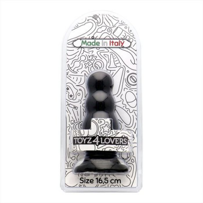 Butt  Anal Toyz4Lovers "Olmo" 16,5 cm - Negru - accesorii incluse