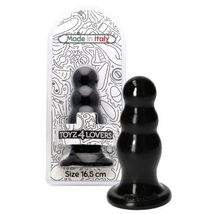 Butt  Anal Toyz4Lovers "Olmo" 16,5 cm - Negru - detaliu design