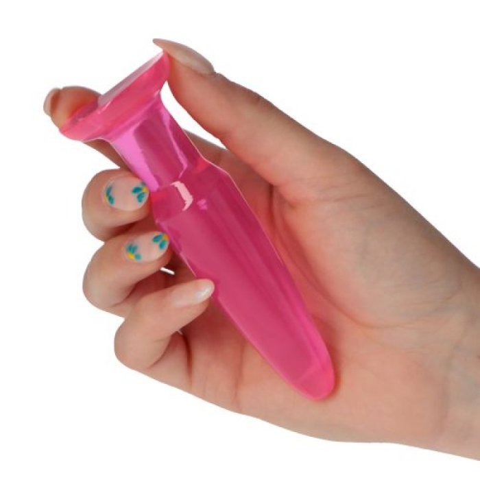 Butt Plug Small Toyz4Lovers "Jammy Jelly Anal" 11,5 cm - Roz - detaliu design