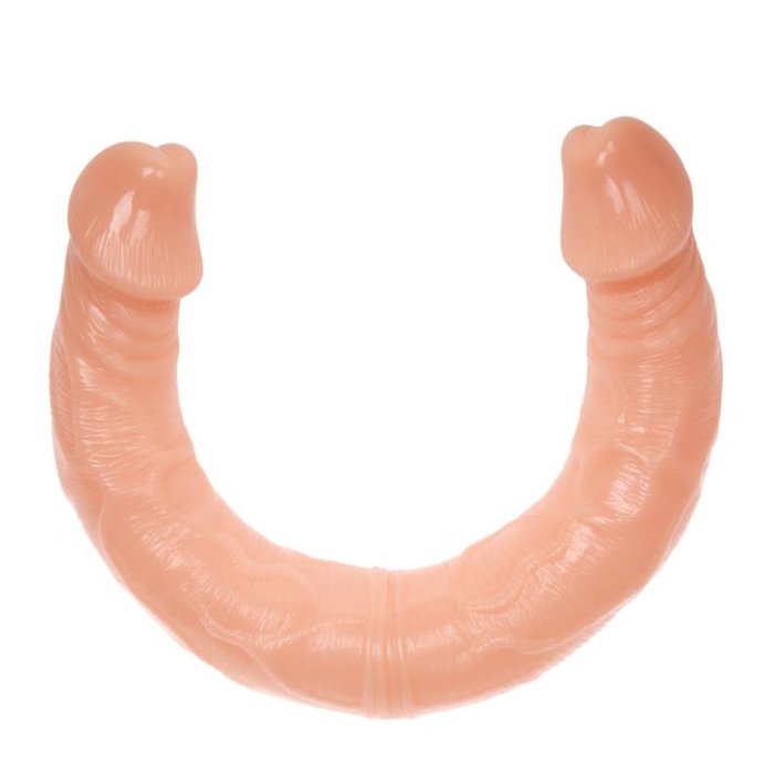 Dildo Dublu Lybaile "Double Dong 14" 39 cm - Natural - vedere frontala