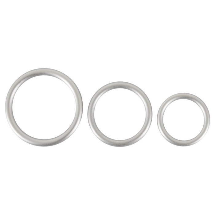 Setul de inele pentru penis si bile din silicon - detaliu design