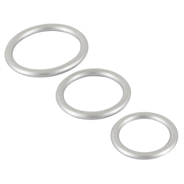 Setul de inele pentru penis si bile din silicon - culoare si material