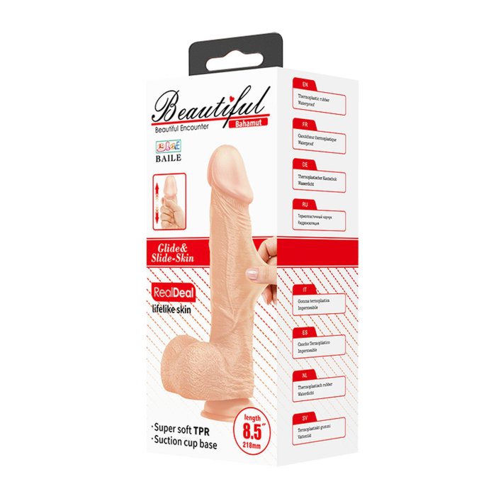 Dildo Realistic LifeLife Skin, Beautiful Bahamut, [22 cm x 4,6 cm]#