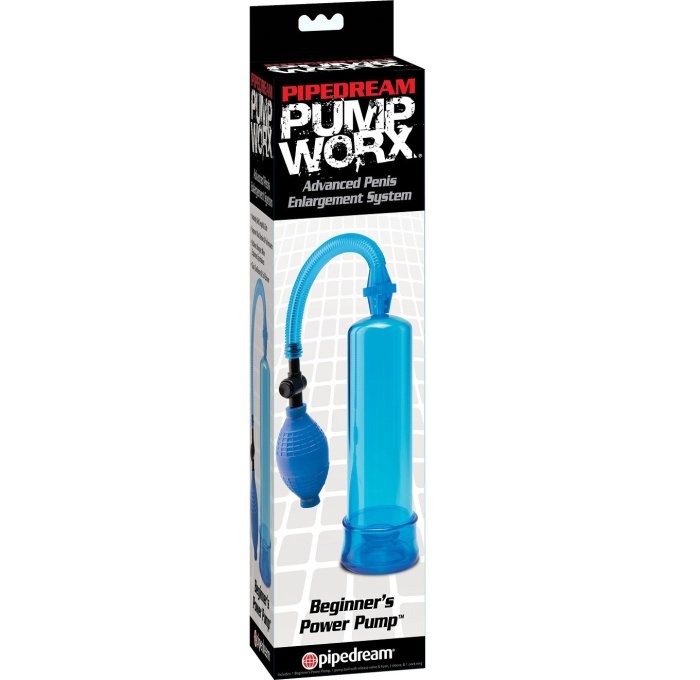 Pompa Penis Pipedream »Pump Worx« 19 cm - Albastru
