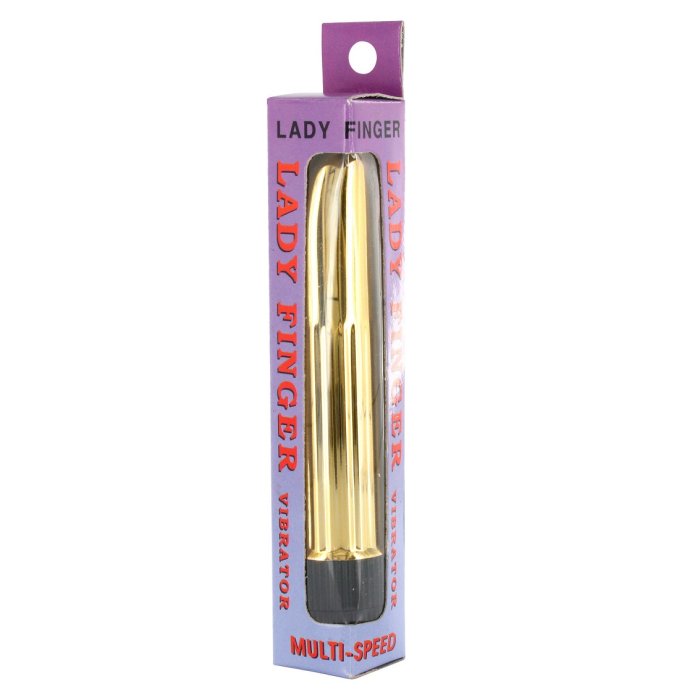 Mini Vibrator Seven Creations »Lady Finger« 13,5 cm - Galben - culoare si material