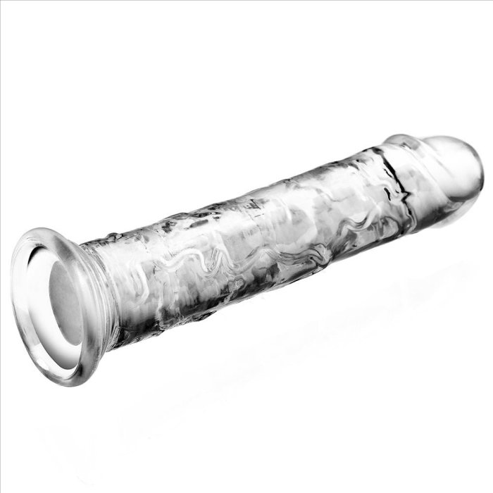 Dildo Jelly Lovetoy "Flawless Clear" 18 cm - culoare si material