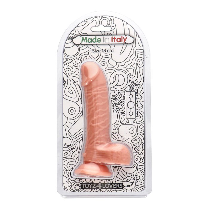 Dildo cu scrot Toyz4Lovers "Michelangelo" 16,5 cm - Natural - vedere de ansamblu
