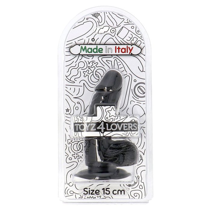 Dildo cu scrot Toyz4Lovers "Orazio" 15 cm - Negru##