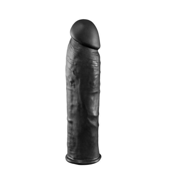 Prelungitor Penis Orgasm Generator Negru, [ 17,5 cm x 4,2 cm ] - culoare si material
