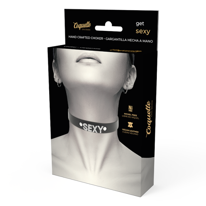 Chocker  Coquette "Sexy" - Negru