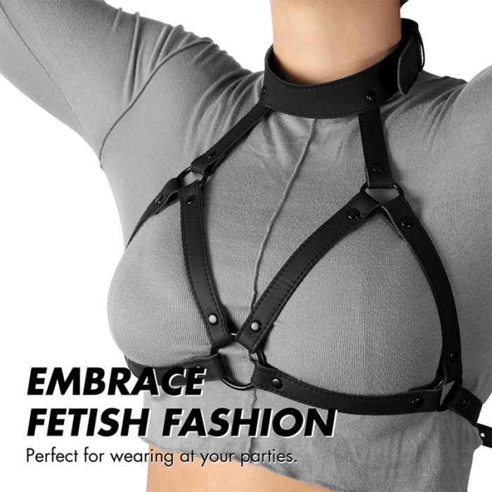 Ham Bondage Fetish Submissive "Adjustable Harness"# - detaliu finisaj