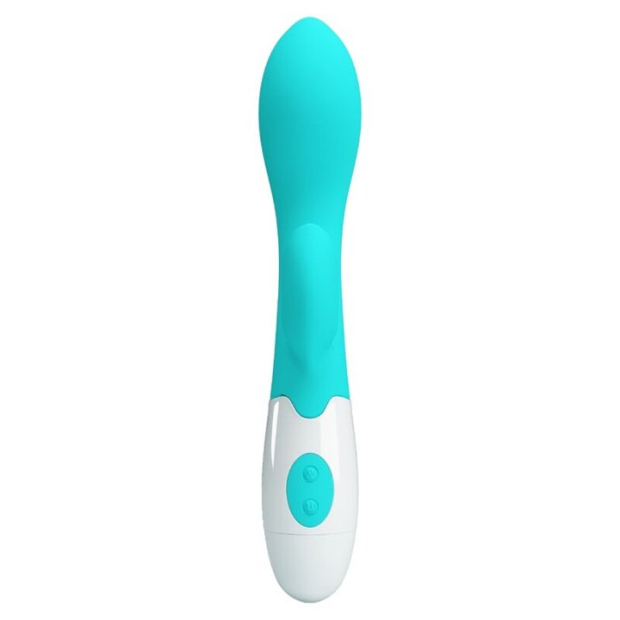Vibrator Dubla Stimulare Pretty Love »Brighty G-Spot Aqua Green« 19,5 cm - Verde