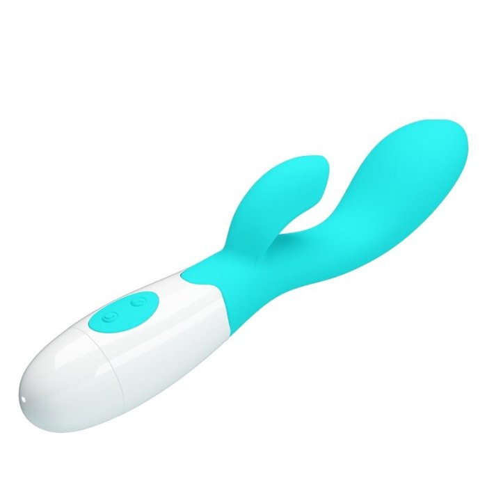 Vibrator Dubla Stimulare Pretty Love »Brighty G-Spot Aqua Green« 19,5 cm - Verde
