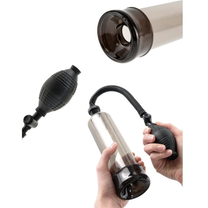 Pompa Penis VACUUM Works Black + Inel Penis - culoare si material
