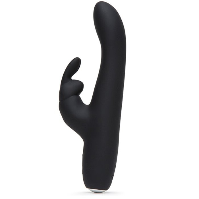 Vibrator Fifty Shades Of Grey »Greedy Girl Slimline Rabbit« 22 cm - Negru