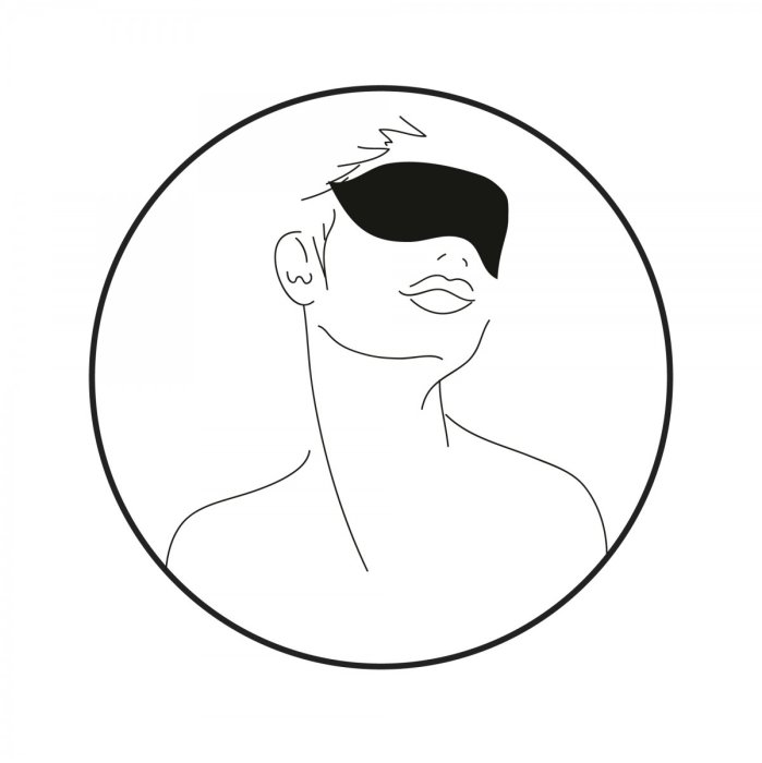 Masca Ochi Bijoux Indiscrets "Shhh Blindfold" - Negru - vedere spate