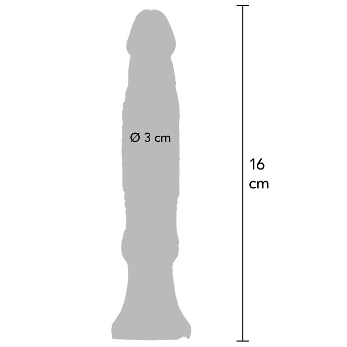 Dildo Anal Play Starter 16 cm, transparent#