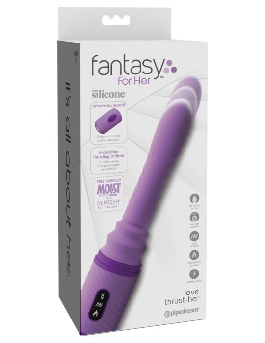 Vibrator Pipedream »Love Thrust-Her« 30 cm - Violet