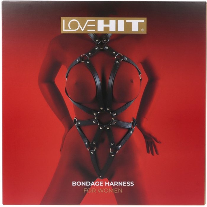 Hamuri Bondage Femei Virgite - Negru - vedere frontala