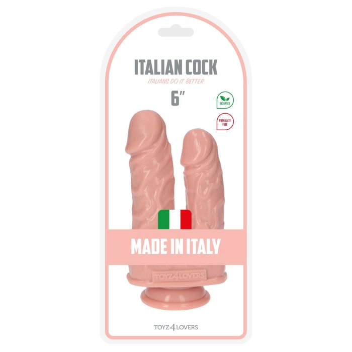 Dildo Dublu Toyz4Lovers "Cain si Abel" 17,5 cm - Natural##
