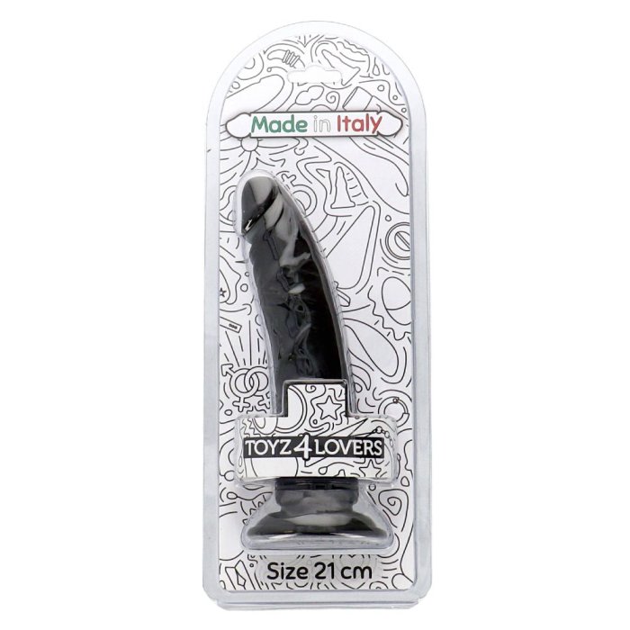 Dildo Realistic Toyz4Lovers "Clemente" 21 cm - Negru - vedere spate