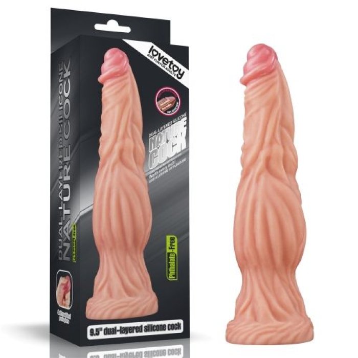 Dildo Lovetoy 'Monster Nature" 24,5 cm - Natural - vedere frontala