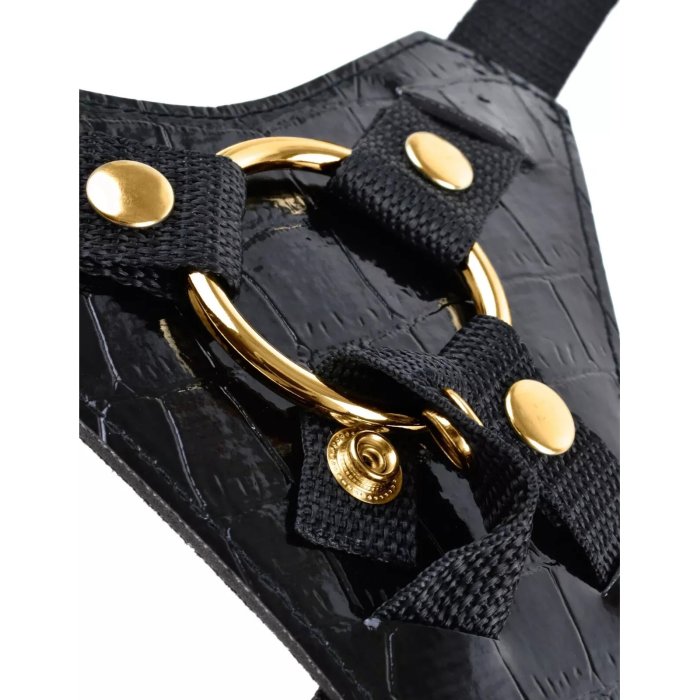 StrapOn Unisex Pipedream »Fetish Fantasy Gold Design« 20,5 cm - culoare si material