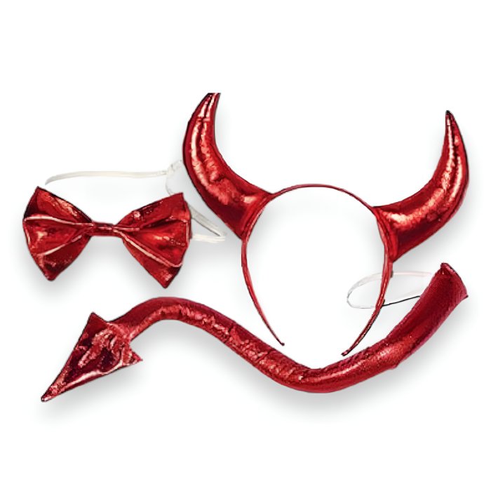 Set Halloween Kinky Pleasure "Devil Kit" - Rosu