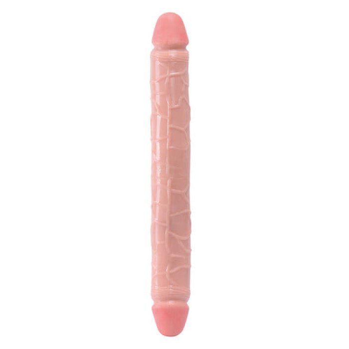 Dildo Dublu Toyz4Lovers "Natural Twin" 34 cm - Natural##